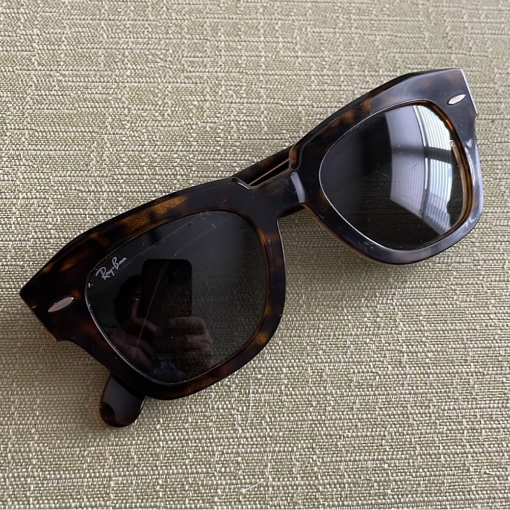 New~Ray-ban State Street Gradient Brown Tortoise RB2186 Standard Size Beautiful! - Picture 11 of 15